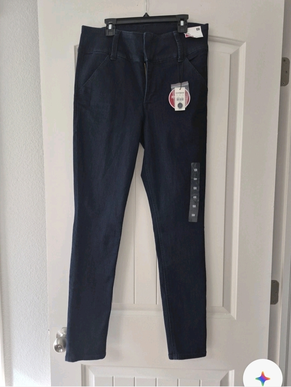 EXPRESS ~ NEW Size 10R~ $88 DENIM PERFECT HIGH RISE Stretch Legging Jeans